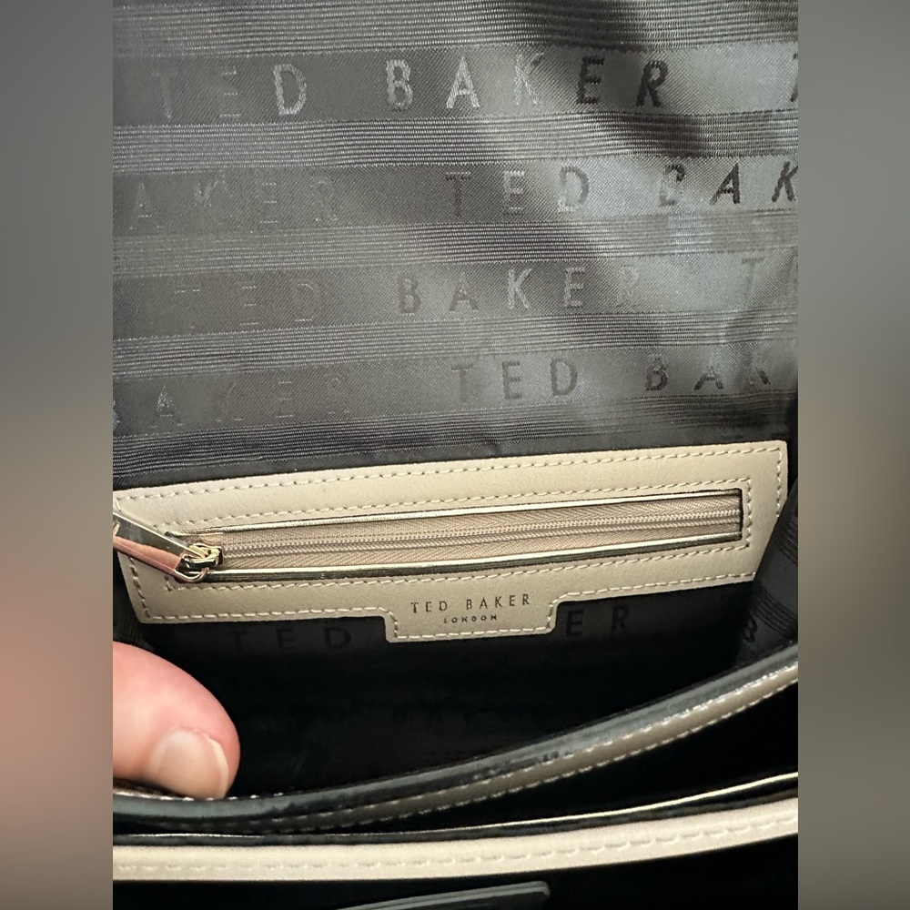 Ted Baker Grey Satchel with Crossbody Strap - Picture 5 of 12